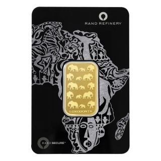 20g Złota Sztabka | Loxodonta Africana | Rand Refinery