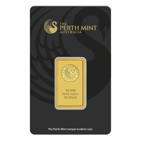 20g Złota Sztabka Perth Mint – awers