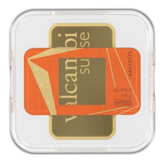 Sztabka złota 250g Valcambi bita