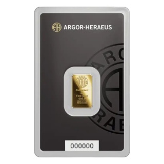 2g Sztabka złota | Argor-Heraeus