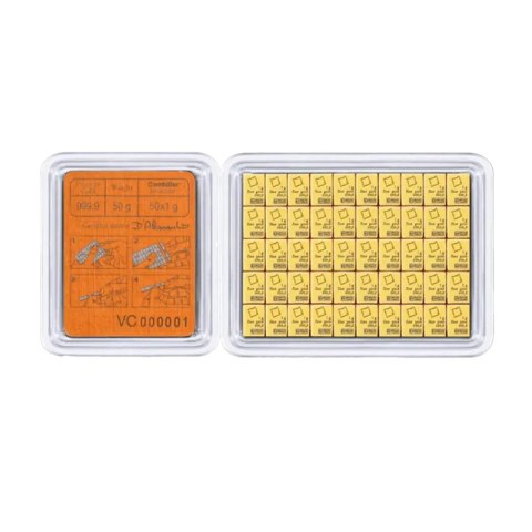50 x 1 g CombiBar® Złota Sztabka | Valcambi
