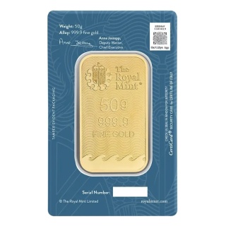 50g Britannia Sztabka Złota | Royal Mint