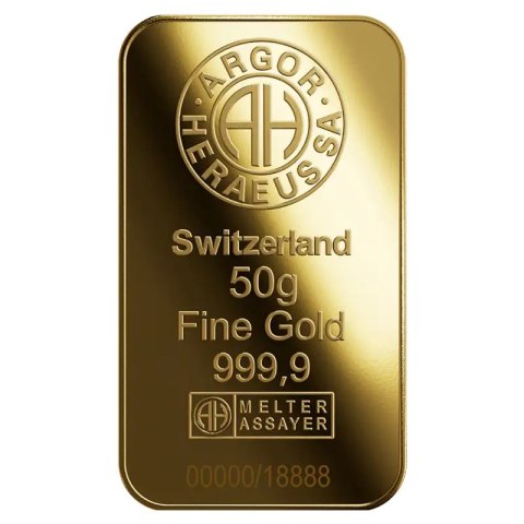 Sztabka złota 50g Argor-Heraeus Rok Kozy 2027