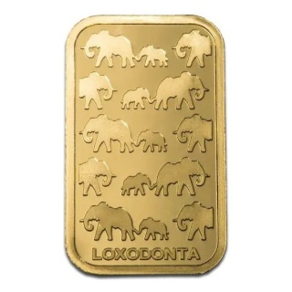 50g Słoń Afrykański Złota Sztabka | Rand Refinery