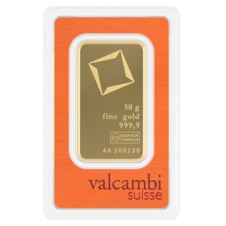 50g Złota Sztabka | Valcambi | Bita