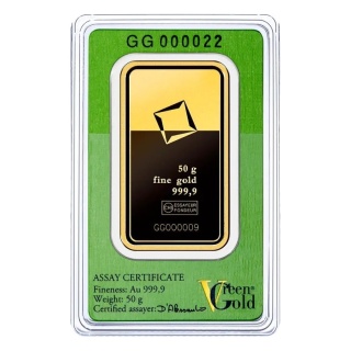50g Złota Sztabka Valcambi | Green Gold