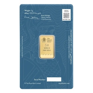 5g Britannia Sztabka Złota | Royal Mint