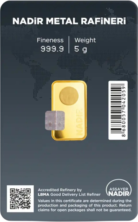 5g Sztabka złota | Nadir | LBMA