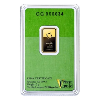 5g Złota Sztabka | Valcambi | Green Gold
