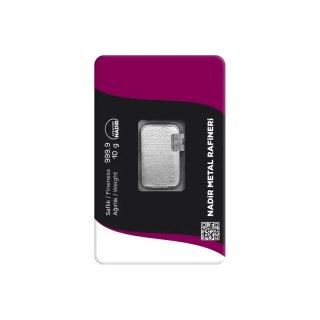 Sztabka srebra 10g Nadir Metal Rafineri