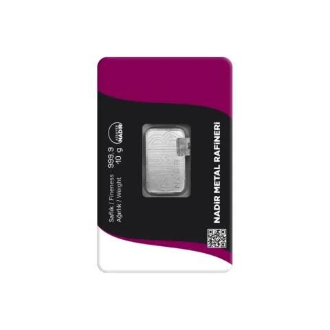 Sztabka srebra 10g Nadir Metal Rafineri