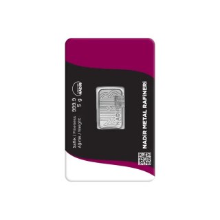 Sztabka srebra 5g Nadir Metal Rafineri