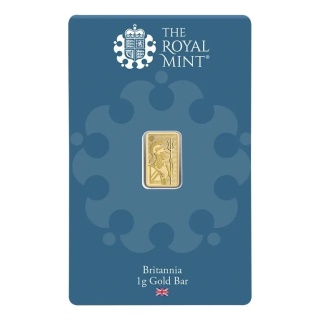 The Royal Mint Britannia 1g Złota Sztabka