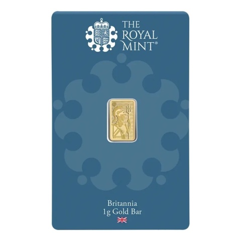 The Royal Mint Britannia 1g Złota Sztabka