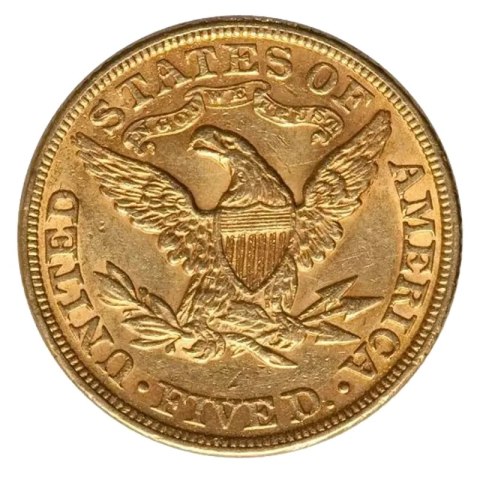 Złota moneta 5 Dolarów Liberty Head — 1795-1929