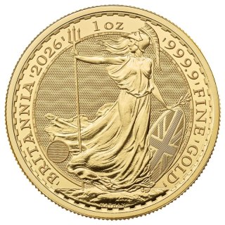 Złota moneta Britannia 1 uncja — 2026