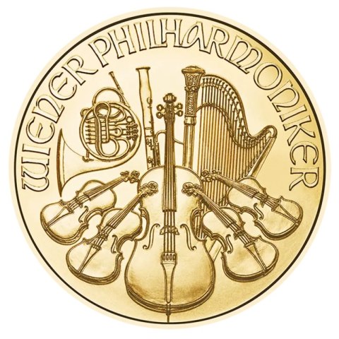 Złota moneta Wiedeński Filharmonik 1 uncja — 2026